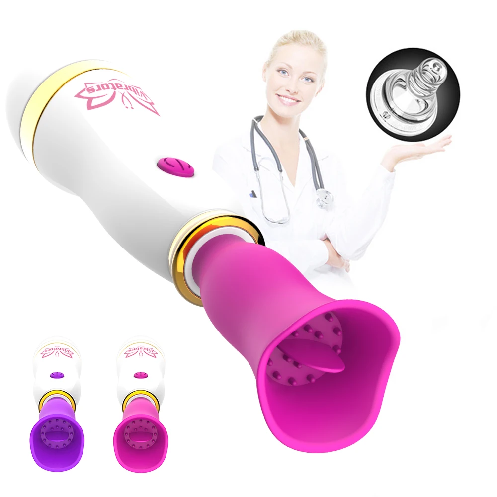 Фаллоимитатор языка Вибраторы 12 Режимы вибрации G spot (точка массаж оральный секс