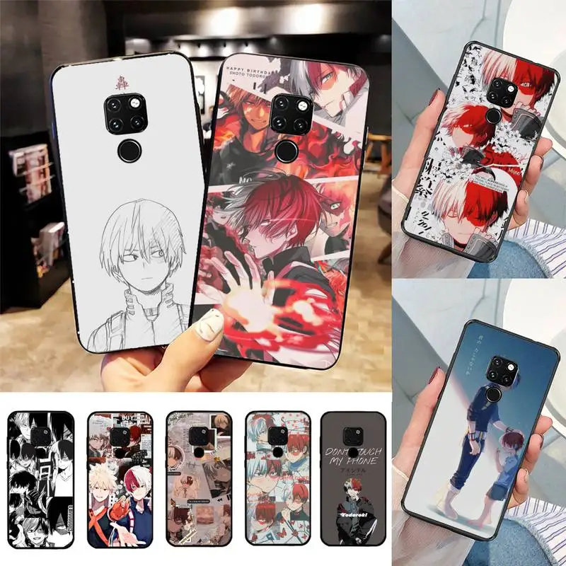 

Yinuoda Shoto Todoroki Outline BNHA Anime Phone Case For Huawei Nova 3I 3E 7se mate 9 10 20 30 lite 40 Pro funda case