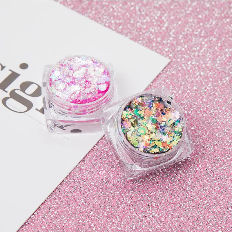 Блеск Русалка патч Блестящий Блестки для лица тела ногтей Косметика