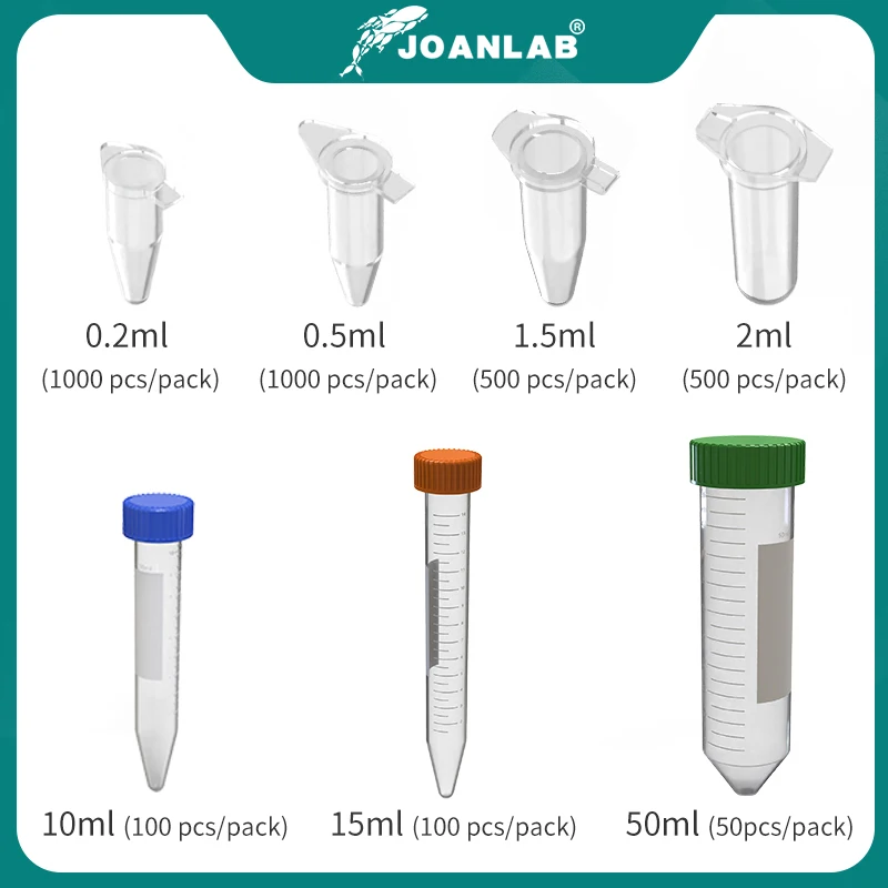Пластиковая центрифужная трубка JOANLAB 0 2/0 5/1 5/2/10/15/50 мл | Канцтовары для офиса и дома