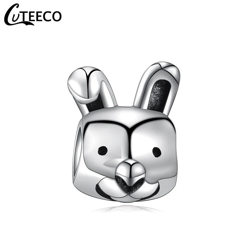 CUTEECO милый кролик DIY Сплав животных серии Бусины Подходят бренд Шарм браслет для