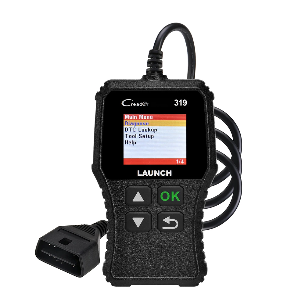 CR319 Launch Creader 319 OBD2 сканер Код ошибки автомобиля считыватель автомобильный полный OBDII сканер Авто диагностический инструмент PK Creader 3001 - Цвет: CR319