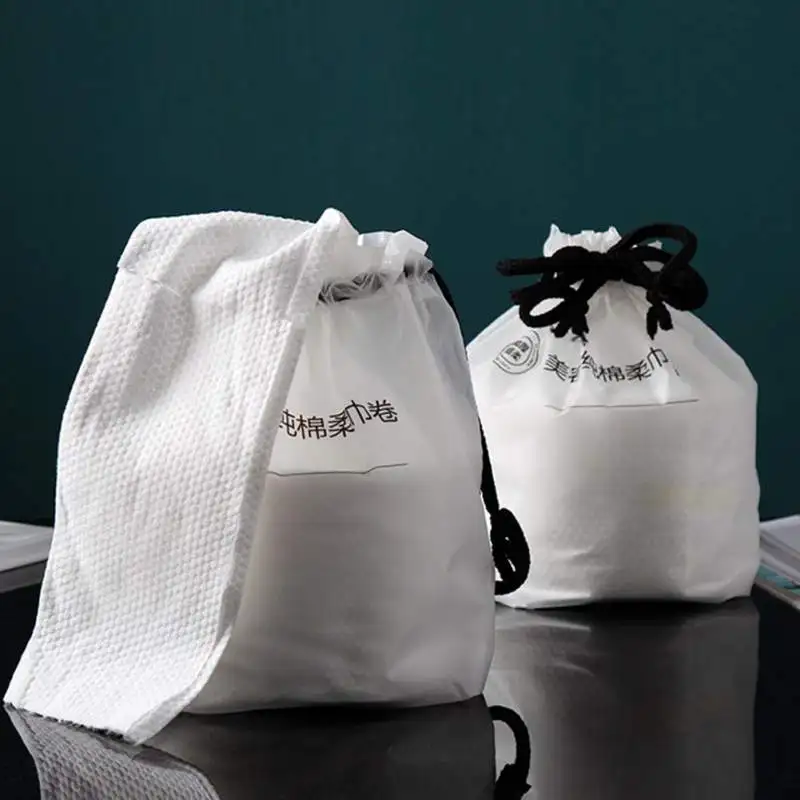 Одноразовое полотенце для лица рулон мягкого сухого и влажного очищающего