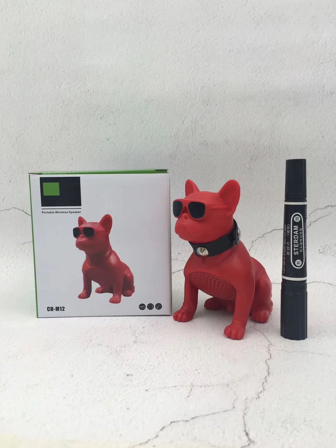 Щенок беспроводной полный корпус Bluetooth динамик метод Bullfighting тип большой двойной рог USB плагин Рог Сабвуфер системы голосового управления F4033C