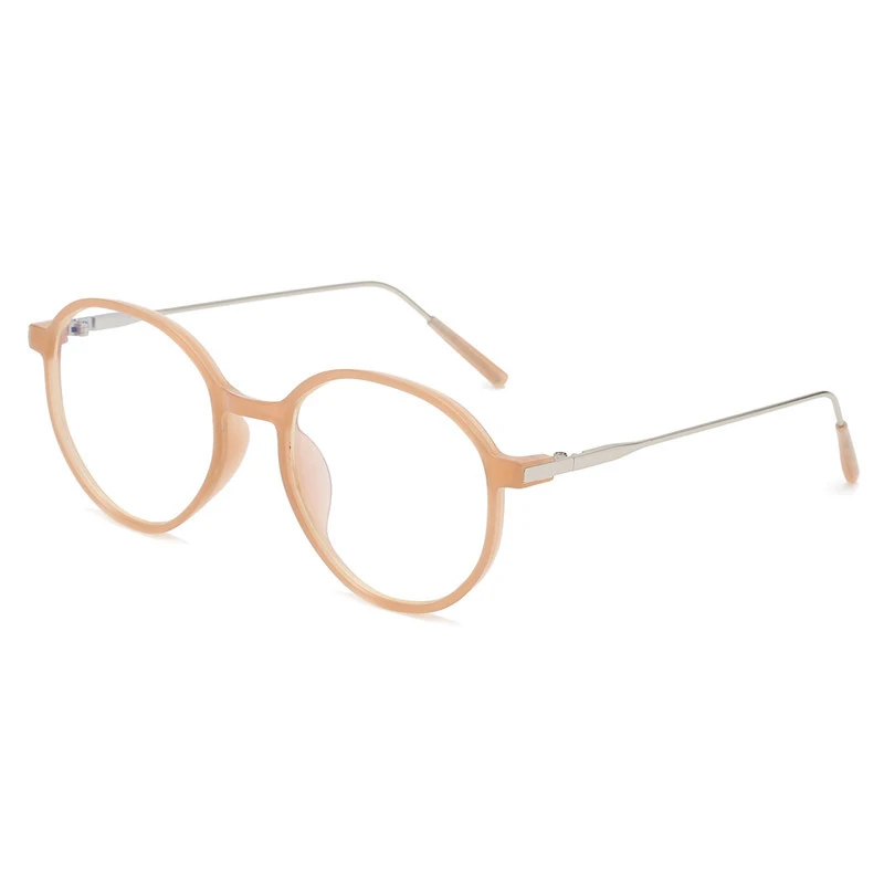 

Seemfly Vintage Simple Metal Glasses Frame Ultralight Comfortable Full Frame Spectacles Anti-blue Light Plain Glasses Unisex