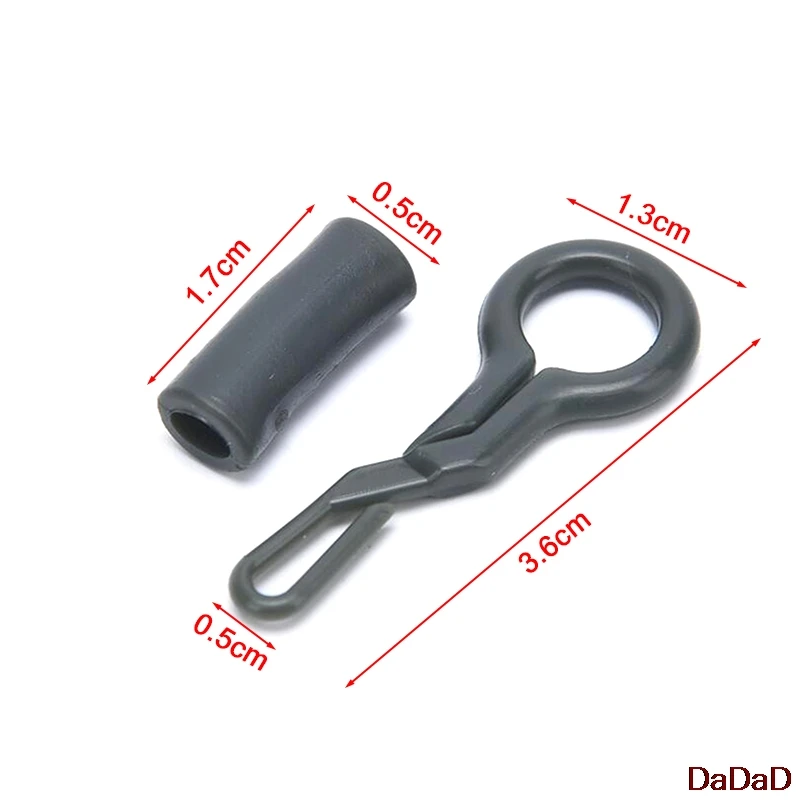 

20PCS Carp Fishing Accessories Back Lead Clips Silicone Sleeves Locking Tube Fishing Convert Lead Weight Sleeves Carp Rig Tackle