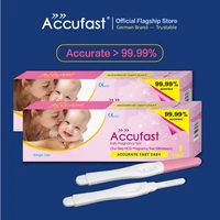 accufast 2pcs hcg pregnancy test kits for women over 99 accuracy rapid urine fertility test early fast pregnancy test stick