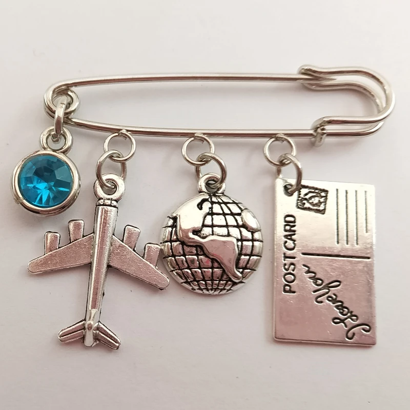 1 шт. Любовь Путешествия Шарм самолет брошь Глобус Компас паспорт лучшие друзья
