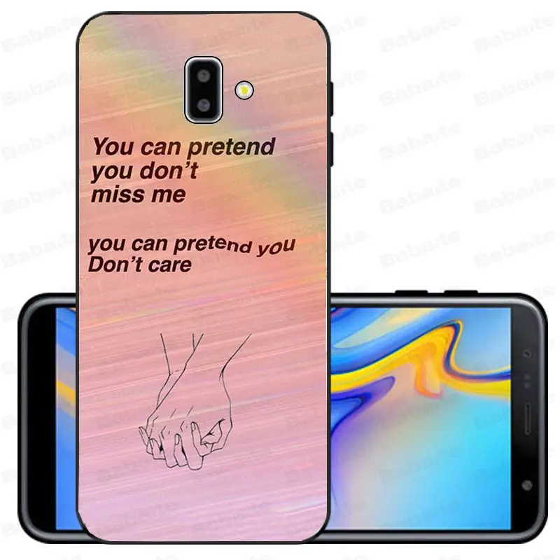 Song Lyrics Billie Eilish Эстетическая Оболочка Чехол для телефона samsung Galaxy j6 plus A6 A8 A9 A10 A30 A50 мобильные телефоны - Цвет: A5