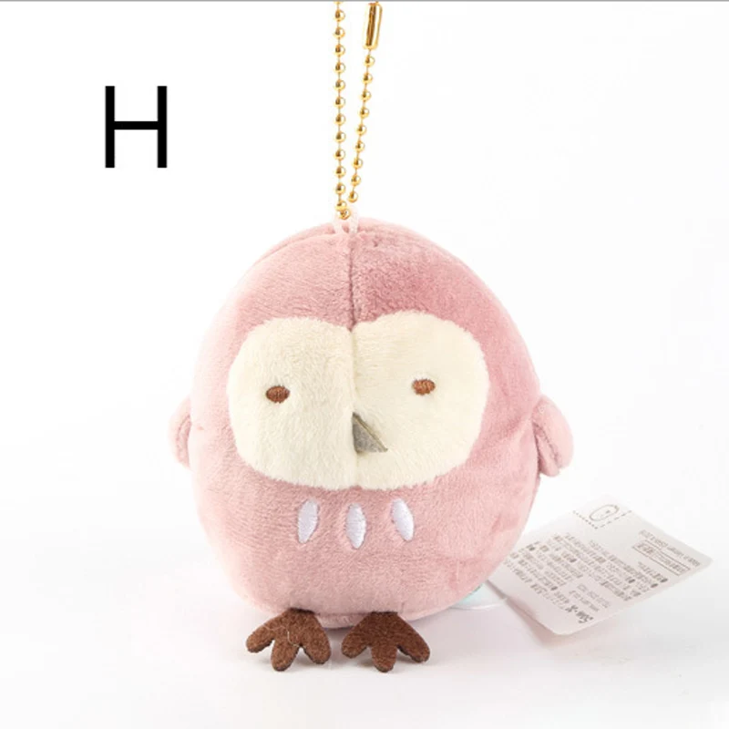 Sumikko гураши со съемной накидкой плюшевые игрушки Peluche мягкие куклы игрушки Детский подарок Juguetes брелок орнамент ключ кулон - Цвет: H