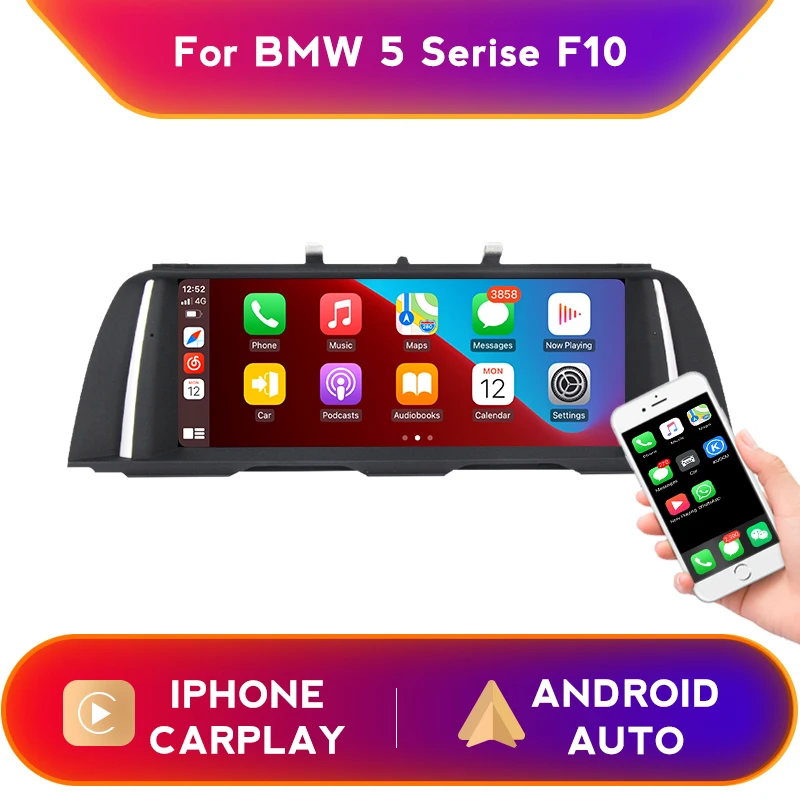 

10,25 ''беспроводной Carplay Android автомобильный мультимедийный блок для BMW 5 серии F10 F11 2010-2016 CIC NBT обновление экрана OME