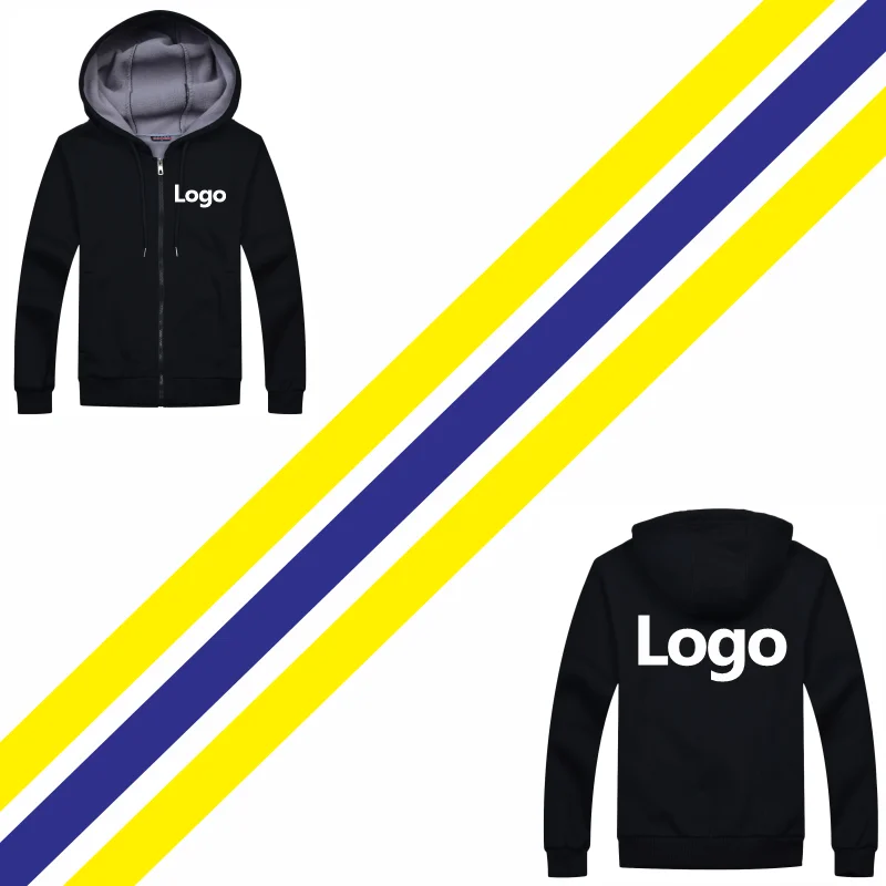 Толстовка на молнии с логотипом заказ брендовая вышивкой для мужчин и женщин