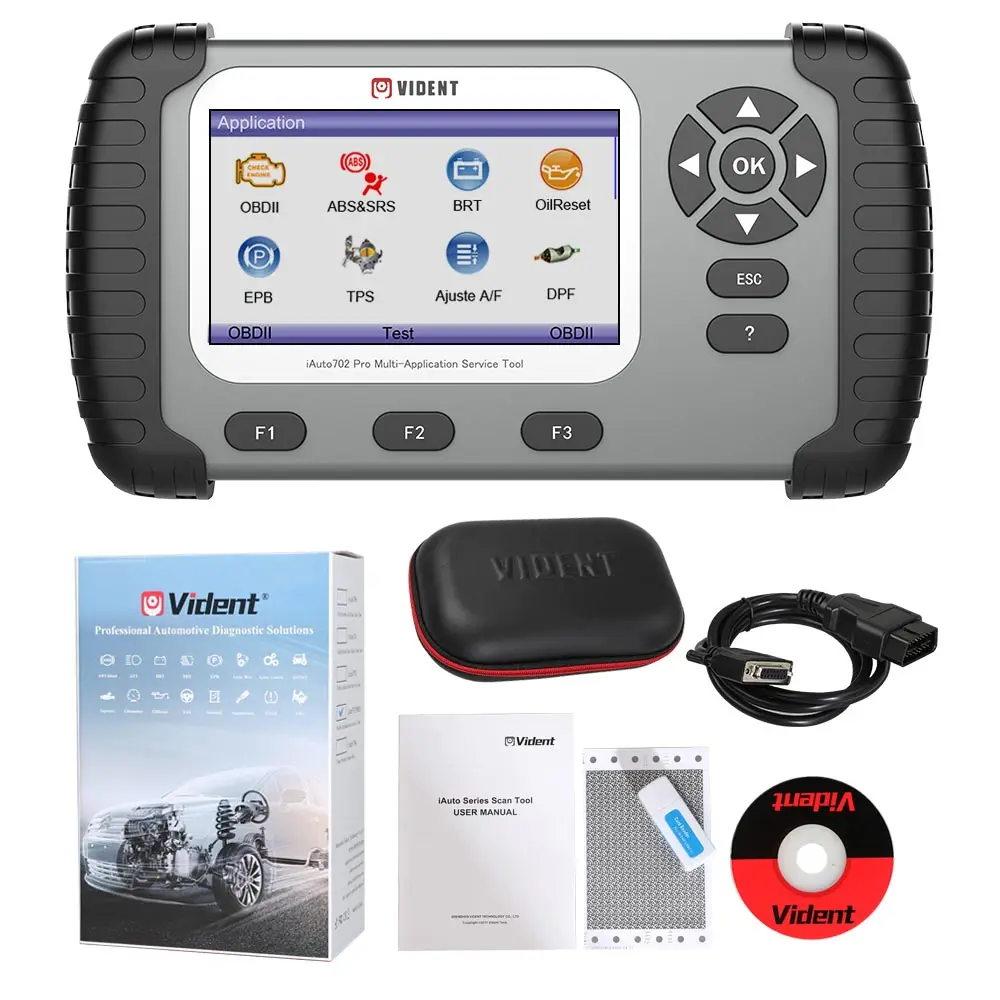 Автомобильный диагностический инструмент VIDENT iAuto702 Pro iAuto 702Pro с ABS/SRS/EPB/DPF до 19