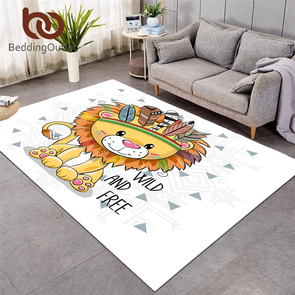 Постельные принадлежности большой ковер с изображением Льва для гостиной