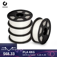 gohigh pla filament 4 rolls 1 75mm 3d printing materials printer refills sublimation bank 100 no bubble