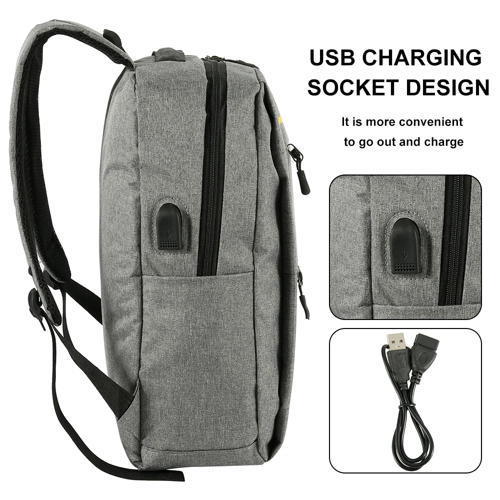 Рюкзак с USB зарядкой 3 шт./компл. для мужчин и женщин модные рюкзаки унисекс