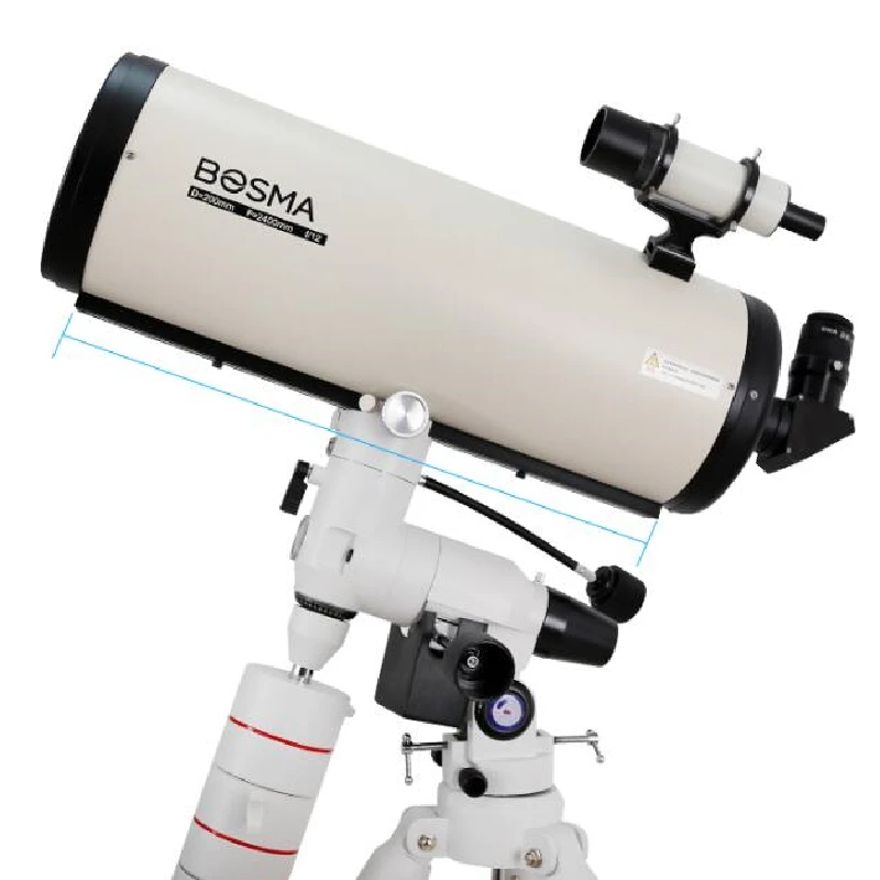 Bosma Maca 200/2400 Main Mirror Astronomical Telescope Maxvision EXOS-2 Goto Equatorial Mount 2 Inches ST3 Steel Tripod | Инструменты