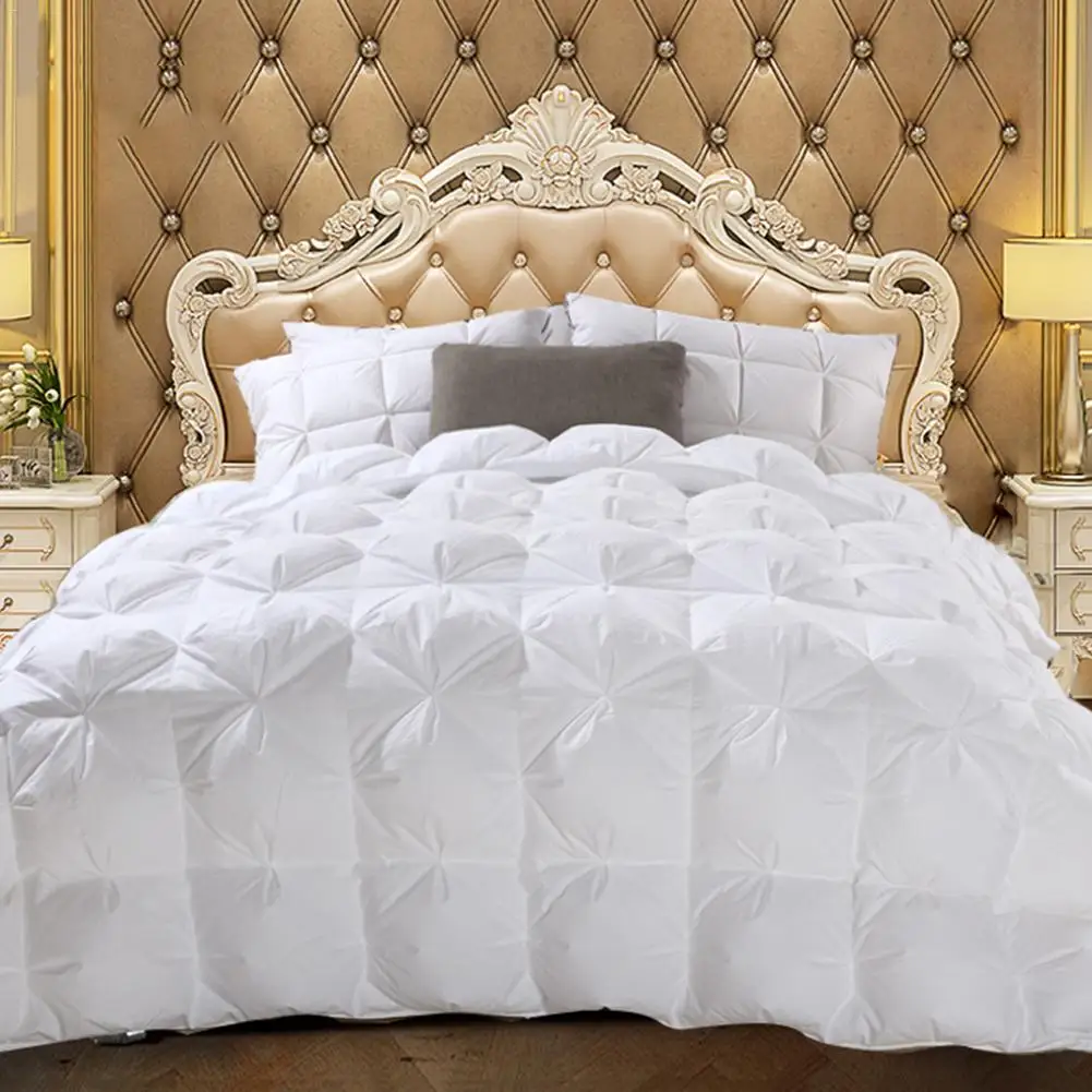 Гусиное пуховое одеяло duvets утолщение зимние одеяла 100% хлопок покрывало король