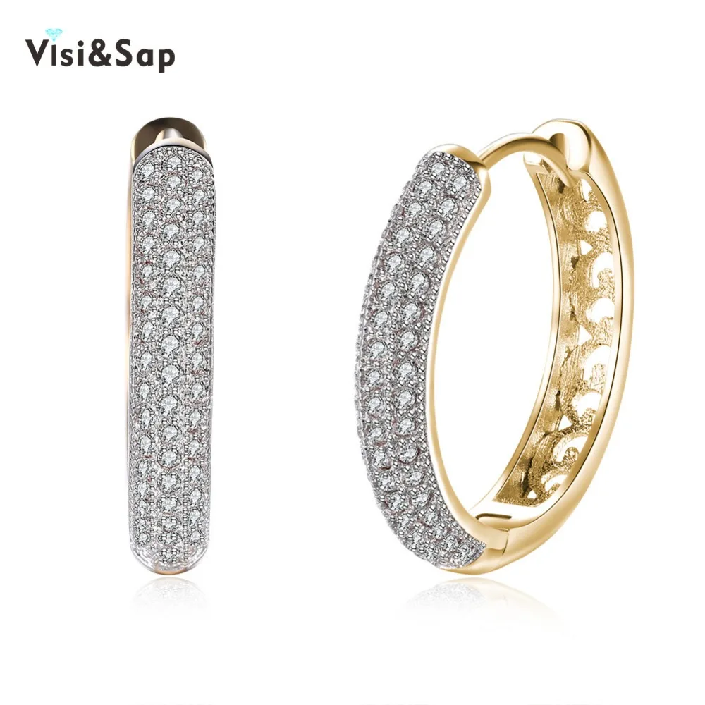 Visisap большие круглая Серьги кольца для женщин свадебные подарочные серьги