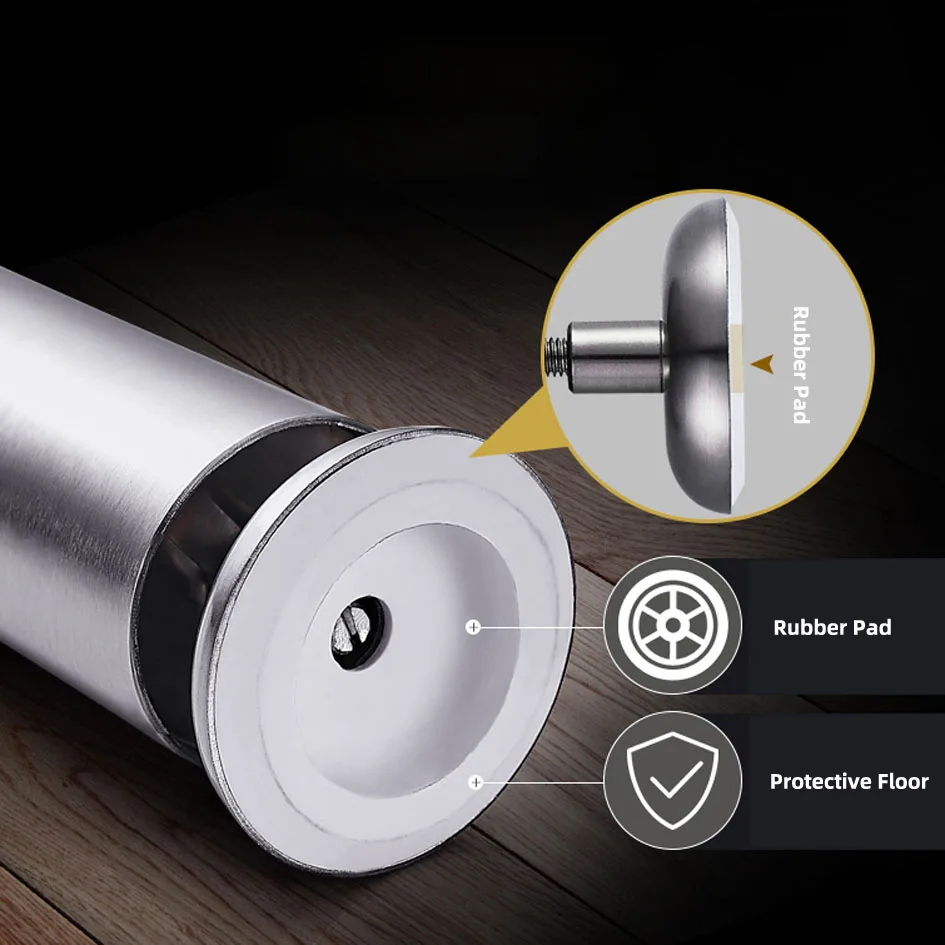 1pc 35 300mm adjustable height furniture legs made by stainless steel bearing 200kg support for table sofa bed kitchen cabinet free global shipping