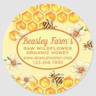 Этикетка с крышкой для банки меда, пчелы, пасеки