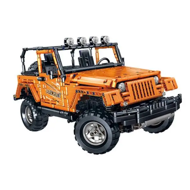 

City Super Racing Sports Car Off-Road Vehicle Building Block Pull Back Car Bricks Technical MOC Creative Mechanical City Childre