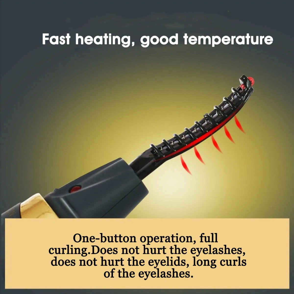 Портативный ручка с электрическим подогревом бигуди ресницы постоянного