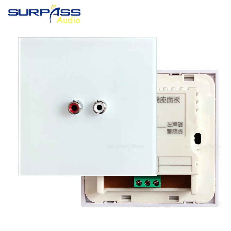 Аудиоразъем 86 Стандартный аудиоразъем Лицевая панель для фоновой музыкальной