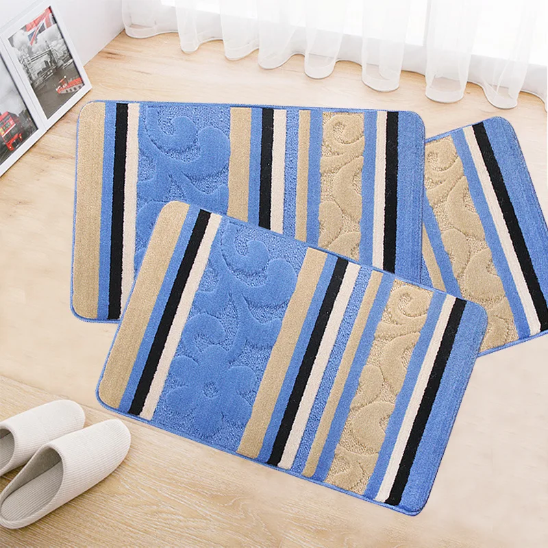

Плюшевый ковер, утолщенный нескользящий ковер, впитывающий воду, для кухни, ванной, душевой комнаты, двери, прямоугольные домашние коврики с...