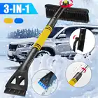 64 см80 см 2-в-1 вращающийся Телескопический автомобильный скребок для снега льда снега щетка для удаления лопаты зимние инструменты для автомобиля