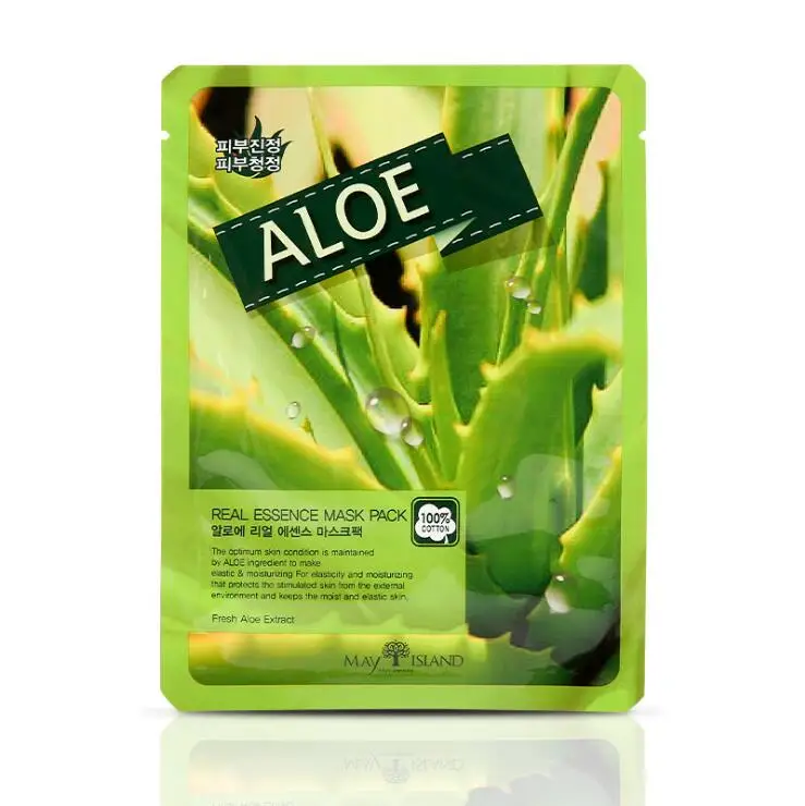 5- Aloe 15 цветов, маска для лица I'm REAL Tony moly, увлажняющая, против старения, сужает поры, Корейская листовая маска для лица, косметика - Цвет: 5- Aloe