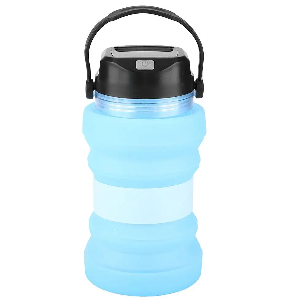 

Solar Rechargeable Kettle Outdoor Camping Tent Luminous Water Cup with Solar Charging System