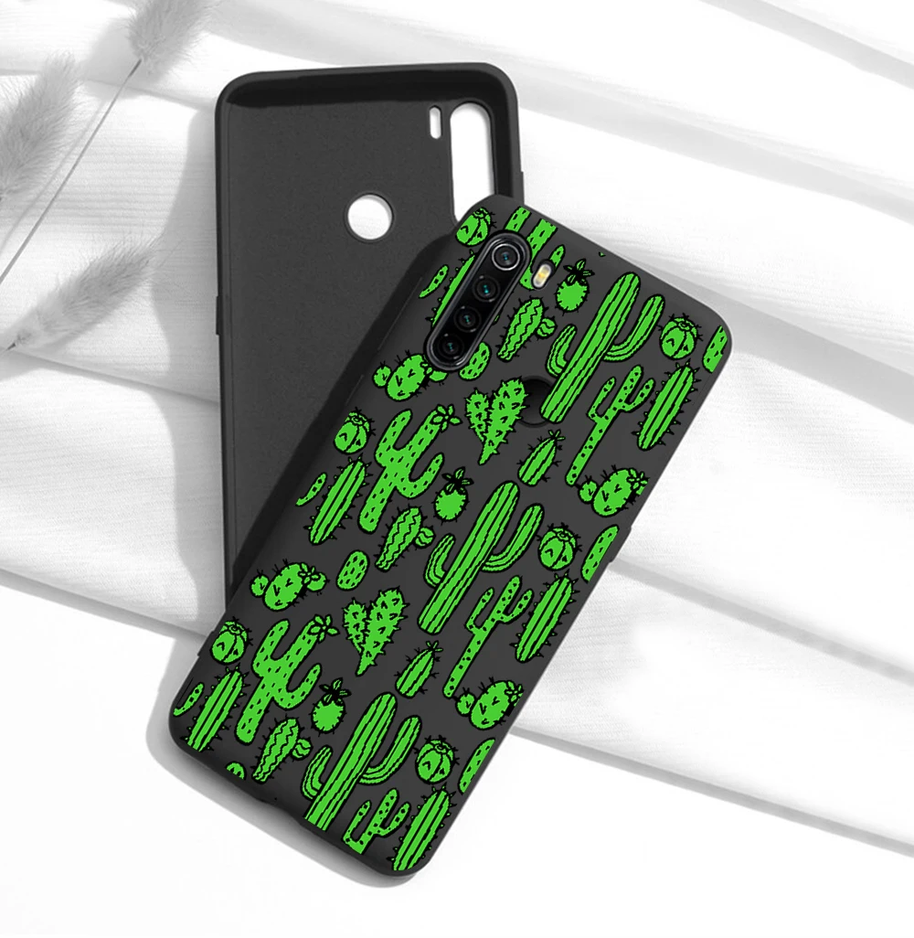 

Leaves Case For Xiaomi Redmi Note 9 8 7 10X 8T 6 Pro Mi Note 10 9 8 9T Pro SE A3 A2 Lite F1 Phone Cases Black Cover Coque Capa