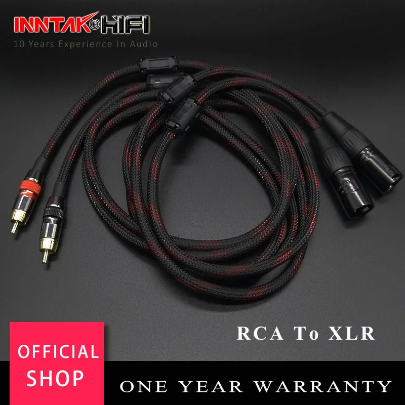 2 шт. пара 4N-OFC RCA аудио кабель к XLR (мужской/женский) HIFI для усилителя DAC TV/0 5 M- 5M NO1020 |