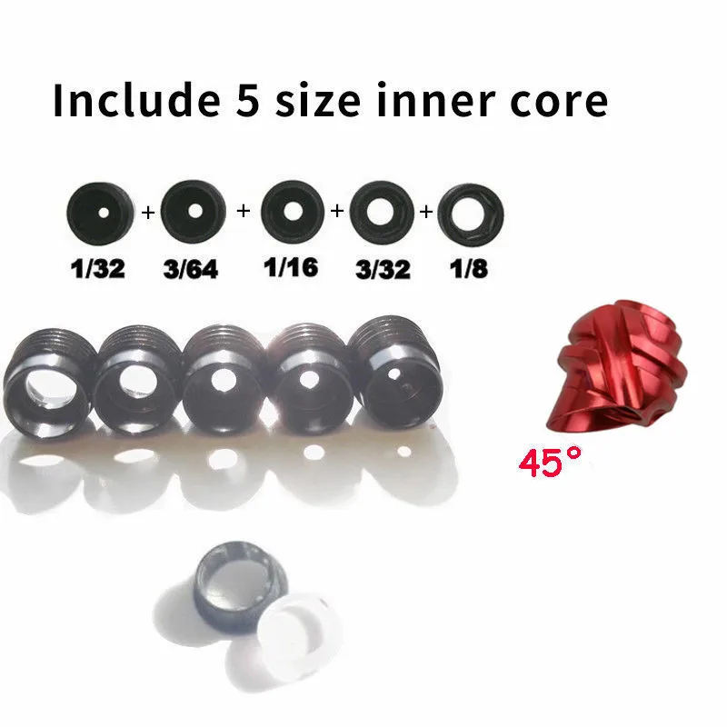 45 Degree Red Set 45/37 градусов Алюминиевый Открытый прицел корпус Внутренний сердечник осветлитель диафрагма объектив блочный лук открытый стрельба из лука аксессуары - Цвет: 45 Degree Red Set