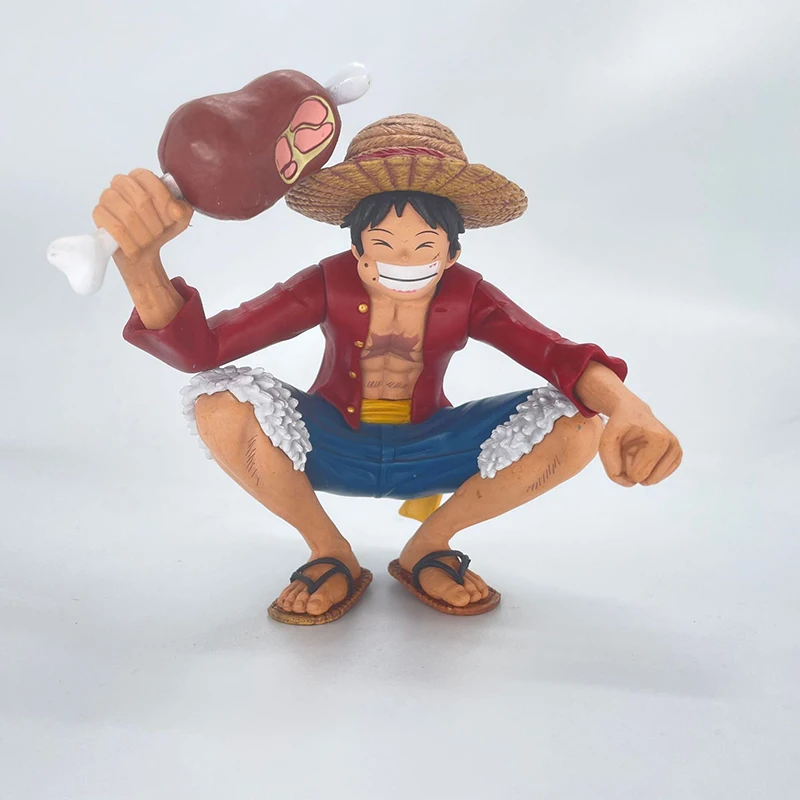 

Аниме D Luffy фигурка обезьянки 14 см, соломенная шляпа, классический вид, Коллекционная модель из ПВХ, куклы, игрушки для подарка