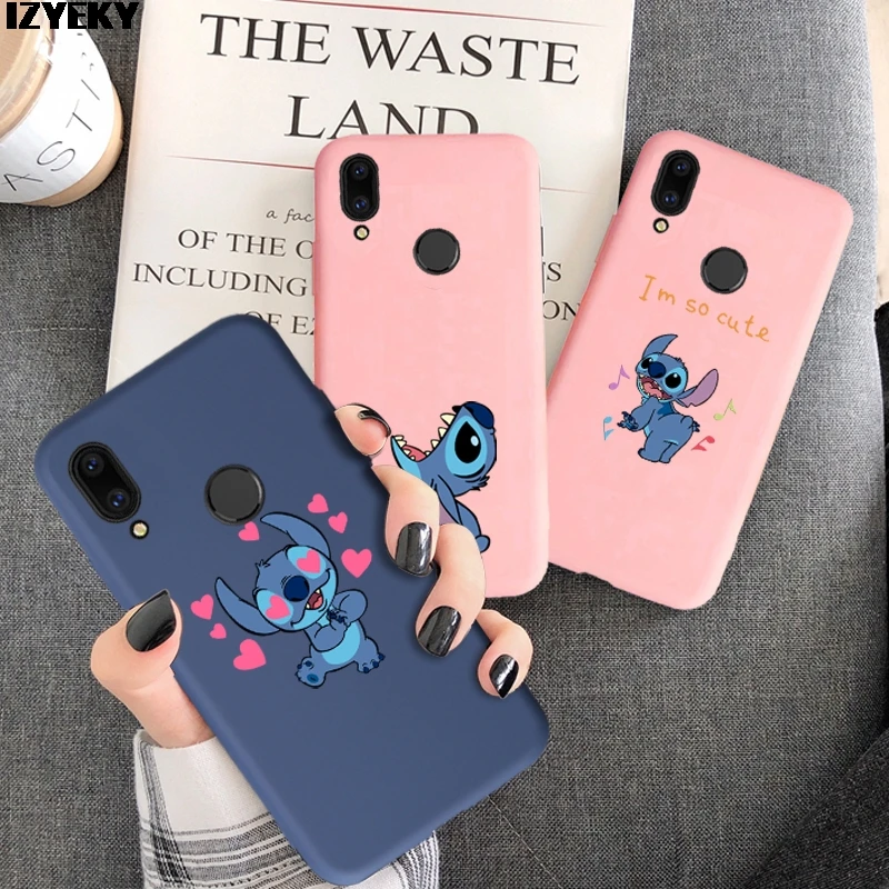 Милый чехол с рисунком Стича для телефона Huawei P30 P20 P10 Pro Lite Plus P8 P9 2017 Mate 30 20 X 10 чехлы