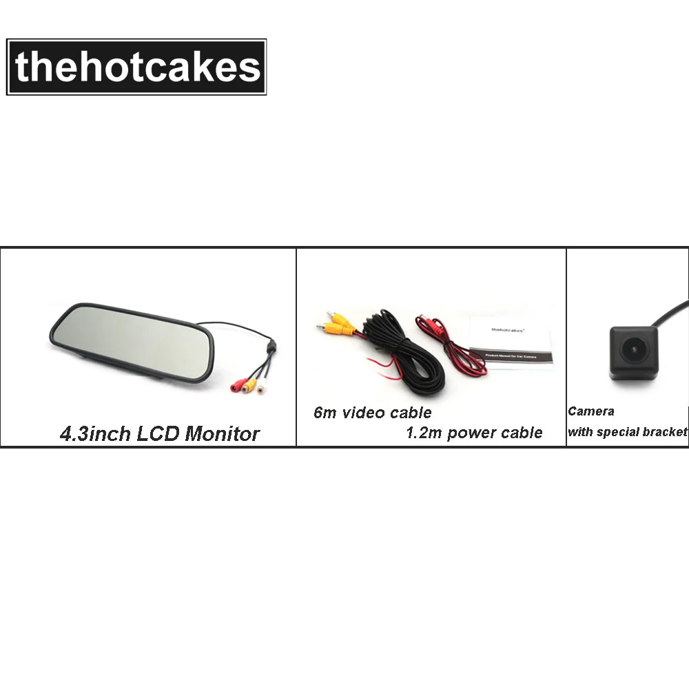 4.3inch Monitor Set3 Камера заднего вида для Chevrolet Монтана/Торнадо/Корса Утилита/утилита пикап 2003~ CCD камера ночного видения номерного знака - Название цвета: 4.3inch Monitor Set3