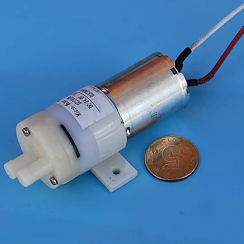 Водяной мини насос 370 самовсасывающий бесшумный вакуумный 24 В постоянного тока 22