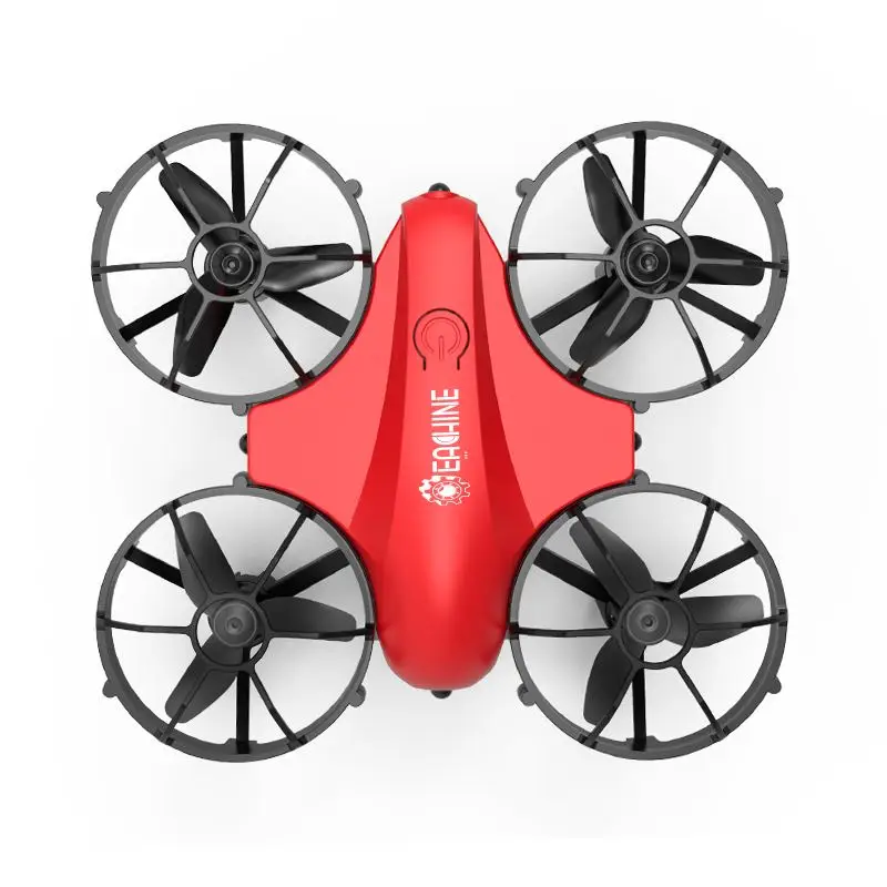 Eachine-Mini Dron de control remoto E008, cuadric&oacute;ptero de 2,4G, 4 canales, 6 ejes, modo sin cabeza, infrarrojo, evitaci&oacute;n de obst&aacute;culos, rollo de 360 grados, RTF-4