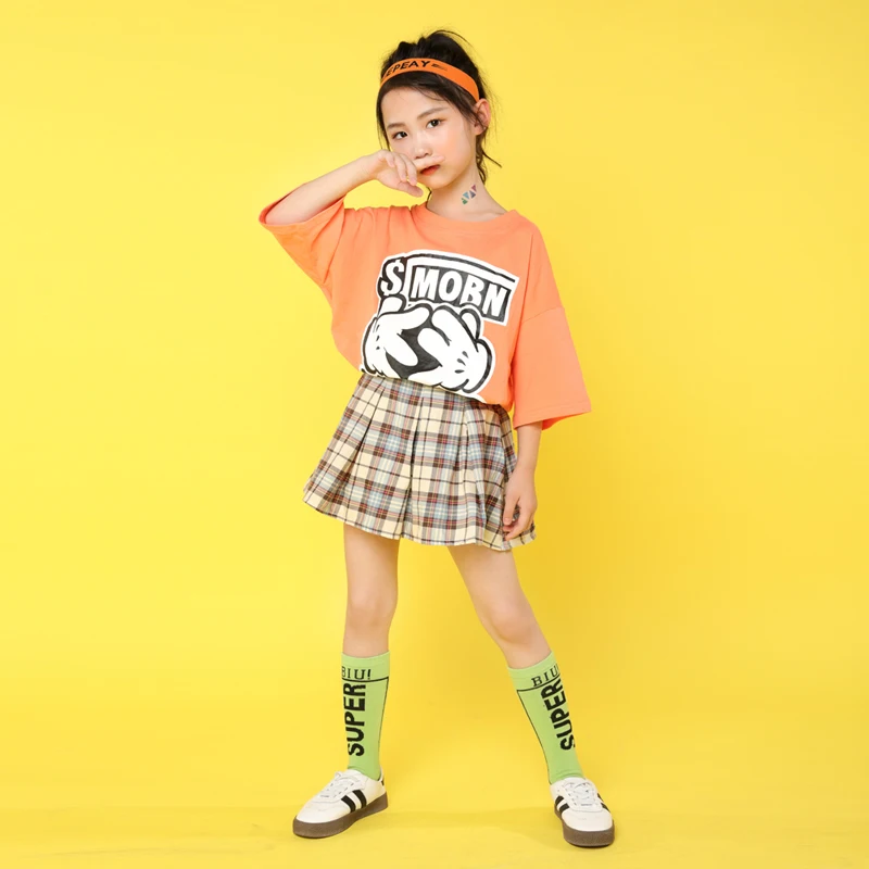 Детские танцевальные костюмы Черлидинга с блестками для девочек одежда в стиле