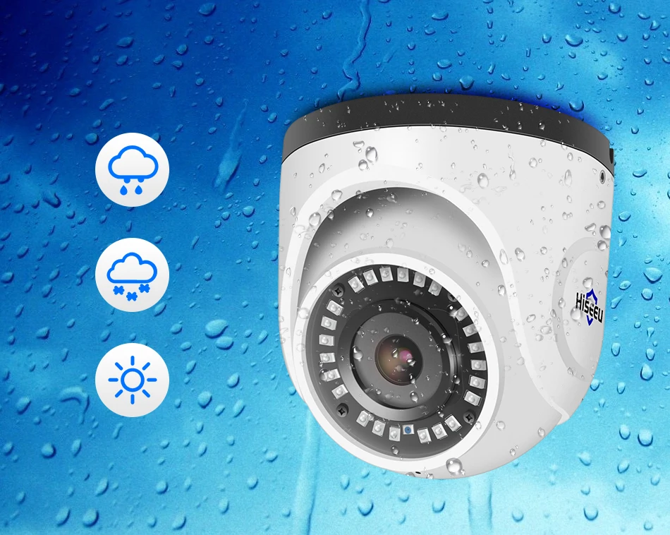 Hiseeu 4K POE IP камера Аудио 8MP Водонепроницаемая Домашняя сеть купольная камера безопасности CCTV IR H.265 CCTV видеонаблюдение Onvif
