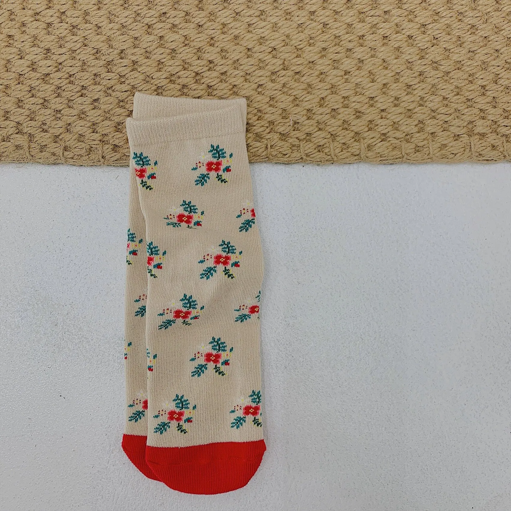 

Baby Girls Tube Socks Fashion Lovely Flower Print Knee Sockings Toddler Cotton Long Cute Socks Kids Children Warmers Socks 1-12Y