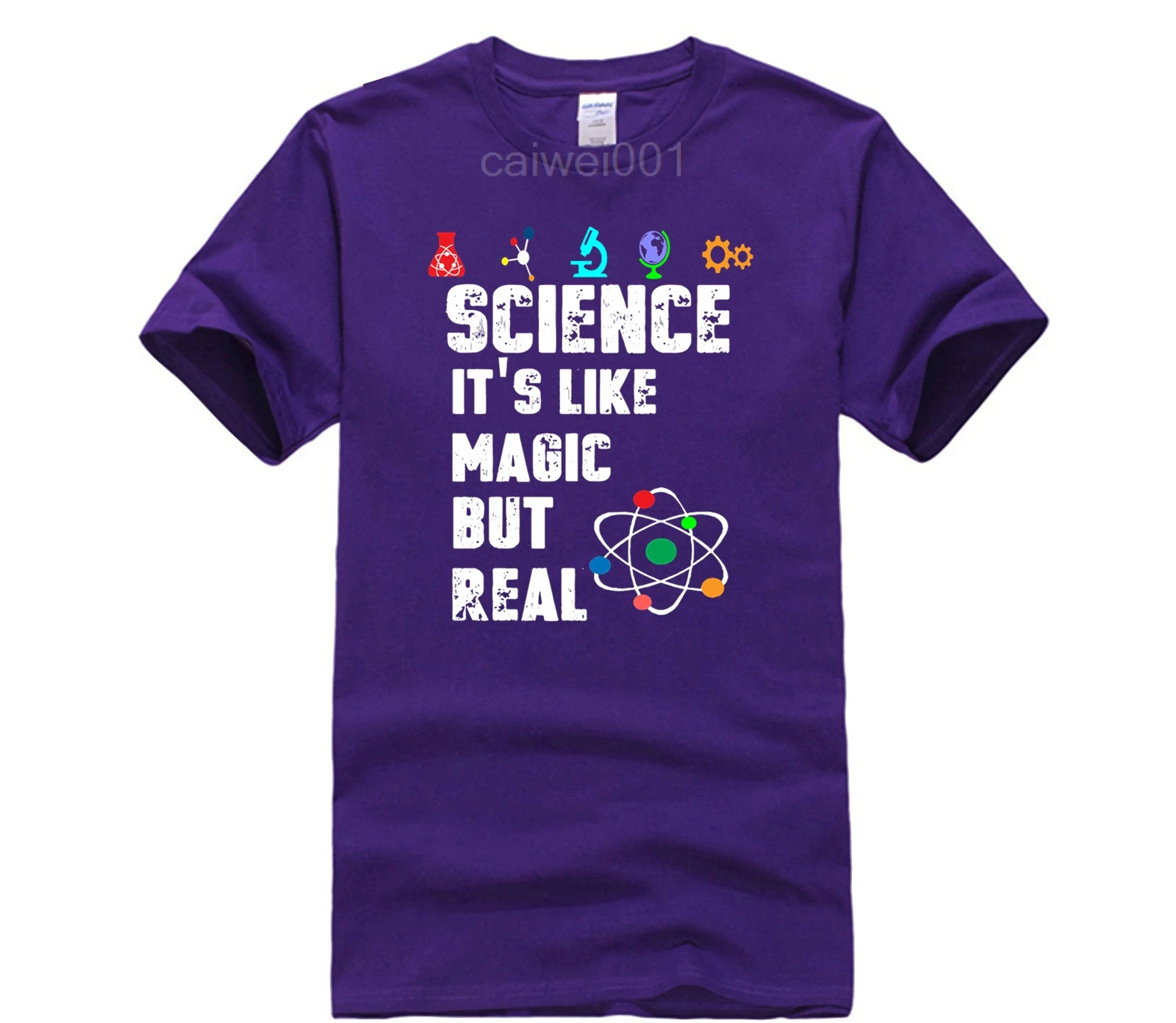 

Fashion T Shirt 100% Cotton SCIENCE IT'S LIKE MAGIC BUT REAL SCIENTIST Newest 2021 Fashion T Shirt Men's Cool