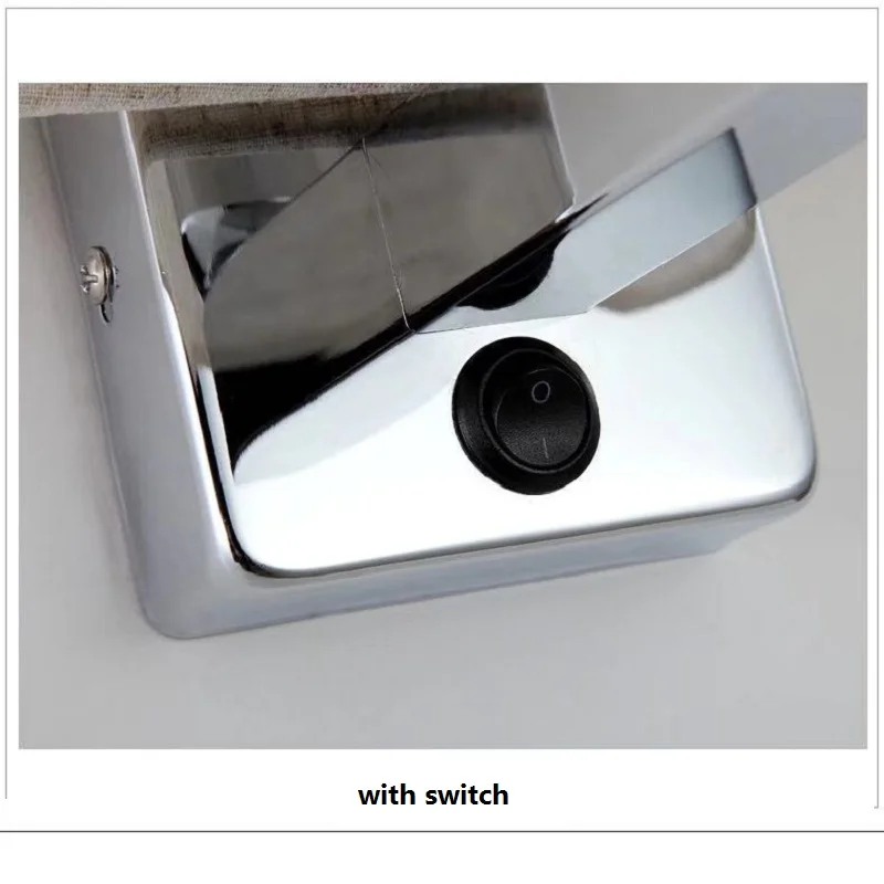 Тканевые настенные лампы с переключателем антикоррозийный светильник для