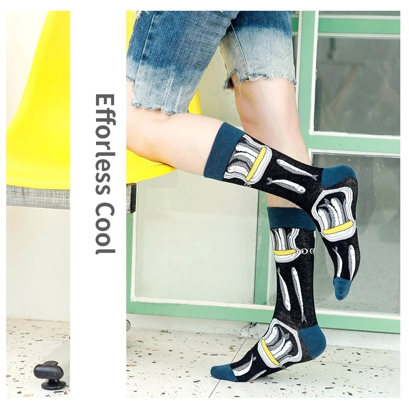 Носки Разноцветные забавные для мужчин и женщин 1 пара | Мужская одежда