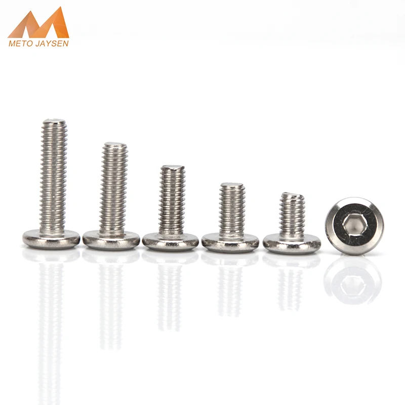 

304 Stainless Steel Inner Hex Screws Flat Head Hexagonal Bevel Screw Socket Machine Bolt Fasteners M3 M4 Length 4mm-50mm
