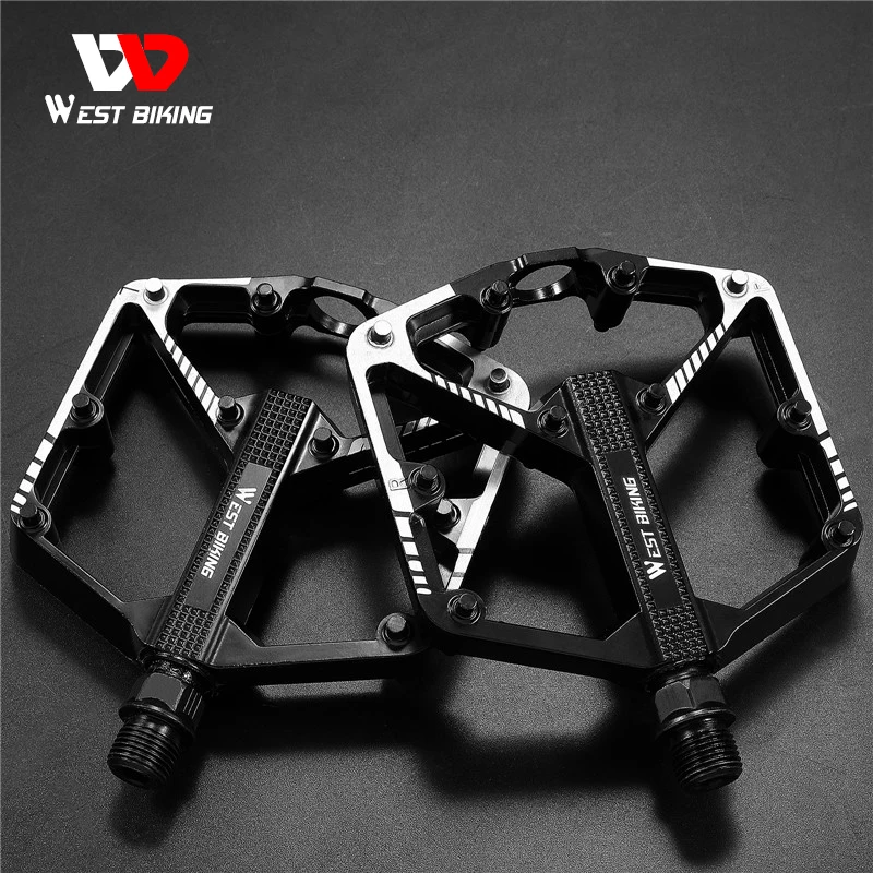 

WEST BIKING Anti-slip Bicycle Pedals Ultralight Quick Release Footboard DU Alloy Flat Bicycle Pedals MTB Road Bike Accessories