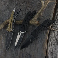 camping hunting folding knife stainless steel outdoor survival knife field self defense mechanical rescue portable folding knife