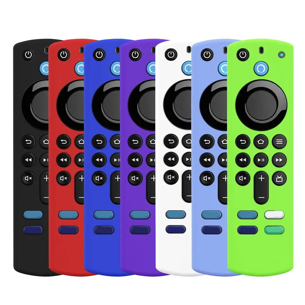 

Case For Alexa Voice Remote 3rd Gen Anti Slip Shock Proof Silicone Cover For Alexa Stick 2021 Remote Control